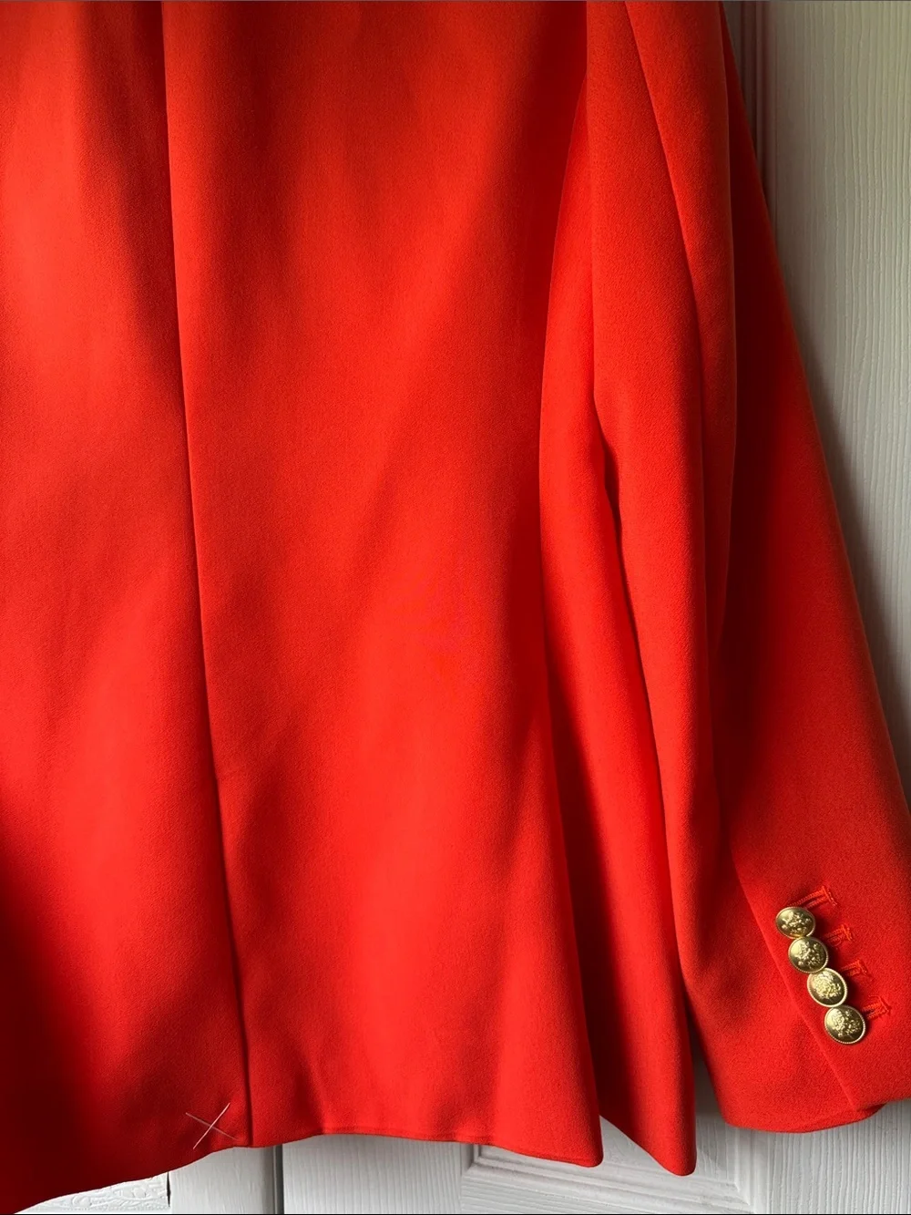 J. Crew Orange-Red Single-Breasted Blazer